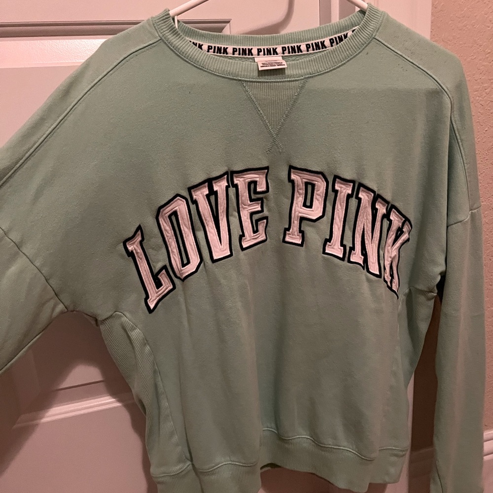 Mint green crewneck